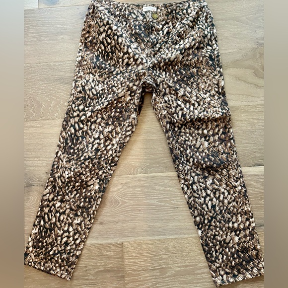 Coldwater Creek Animal Print Jean P8 - Picture 1 of 4